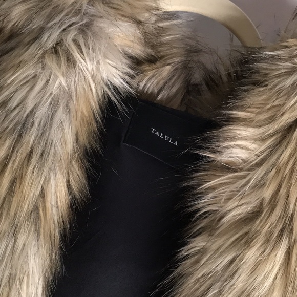 Aritzia Talula Faux Fur Vest Size XXS - Picture 2 of 8